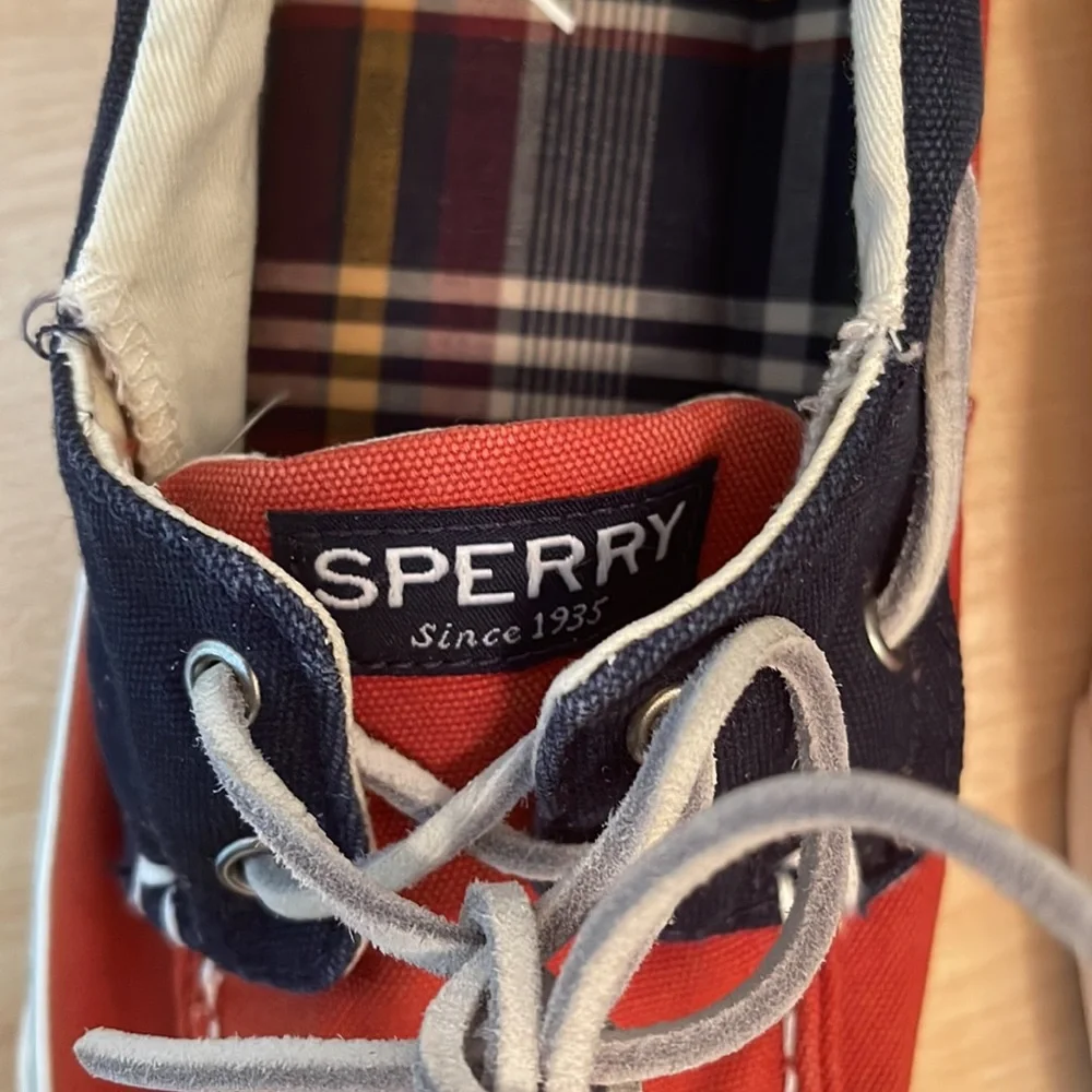 Sperry Top-Sider Bahama II Two Tone Canvas Boat Shoes- New
